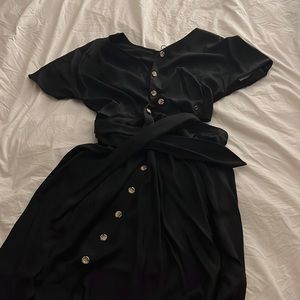 VETTA new with tags (NWT)  two piece midi dress in black. Size 14.